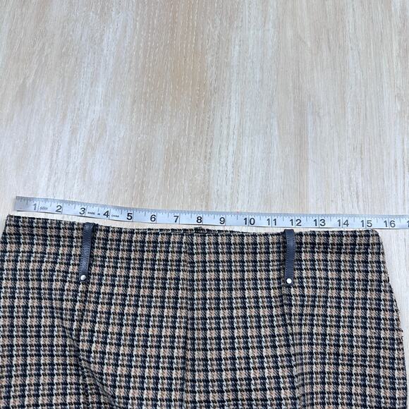 Lysse Livia Boston Glen Plaid High Waisted Preppy Cropped Pull On Pants Medium - Picture 9 of 16